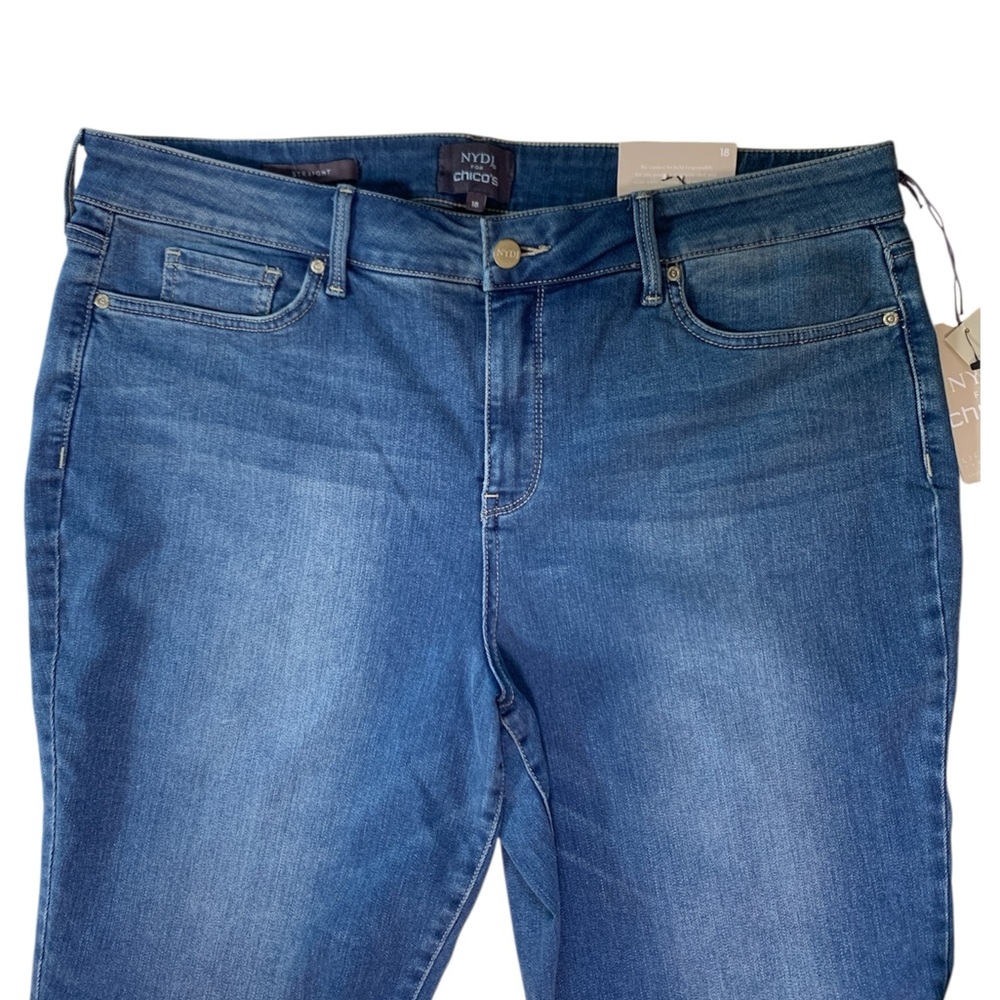 NYDJ for Chico’s Flawless Contour Straight Jean Size 18 NWT - Picture 3 of 12
